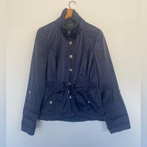 White House Black Market Navy Lightweight Jacket! Size M! Adjustable sleeves!